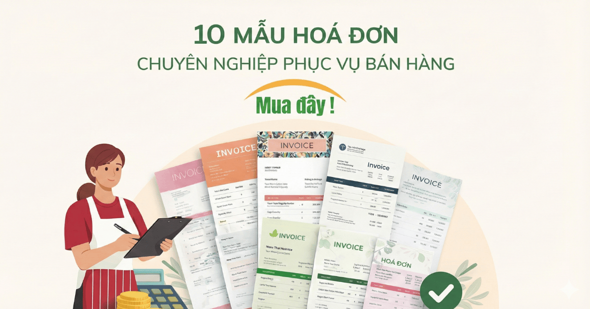 10 mẫu hoá đơn chuyên nghiệp phục vụ bán hàng