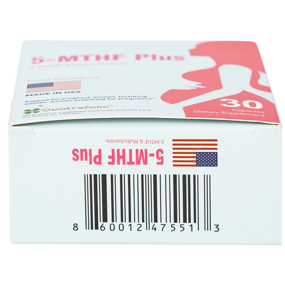 Viên bổ sung 5-MTHF, vitamin, khoáng chất cho phụ nữ mang thai 5-MTHF Plus (3 vỉ x 10 viên)