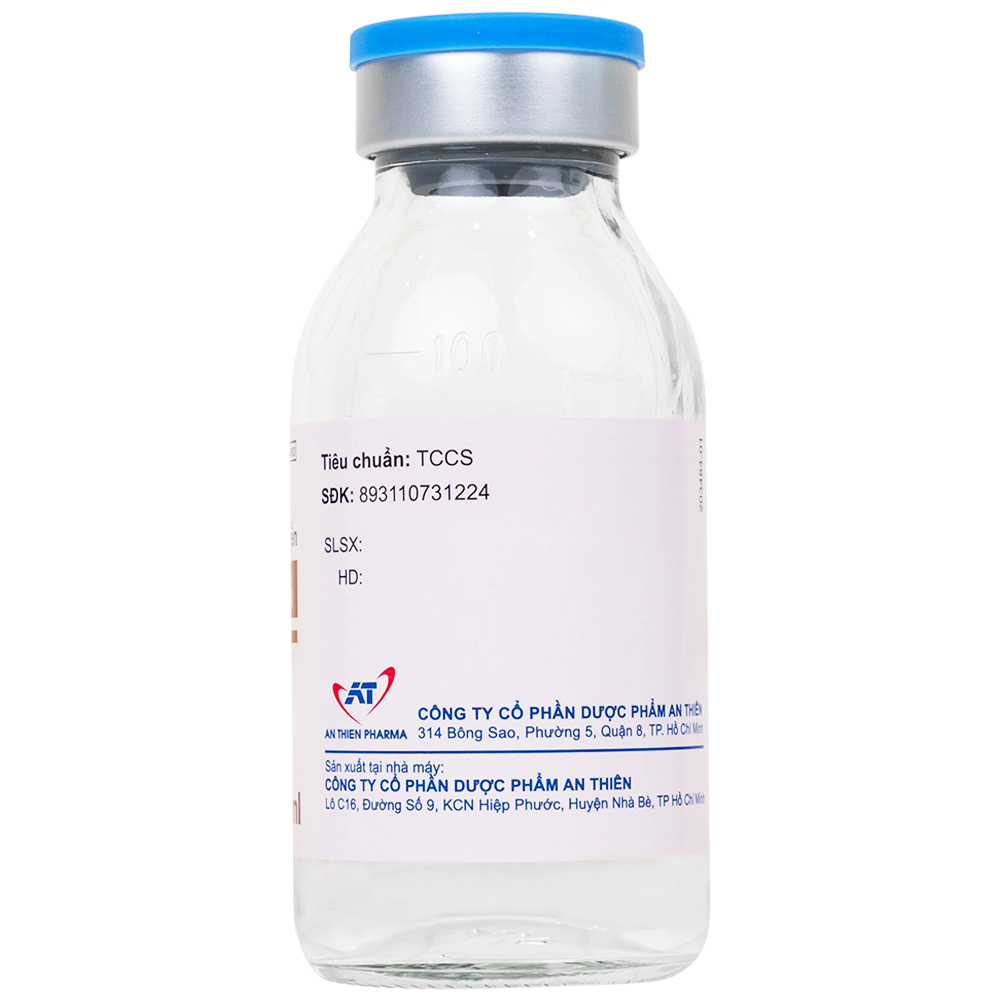 Dung dịch tiêm truyền A.T Cetam 200mg/ml An Thiên điều trị triệu chứng của hội chứng tâm thần (60ml)