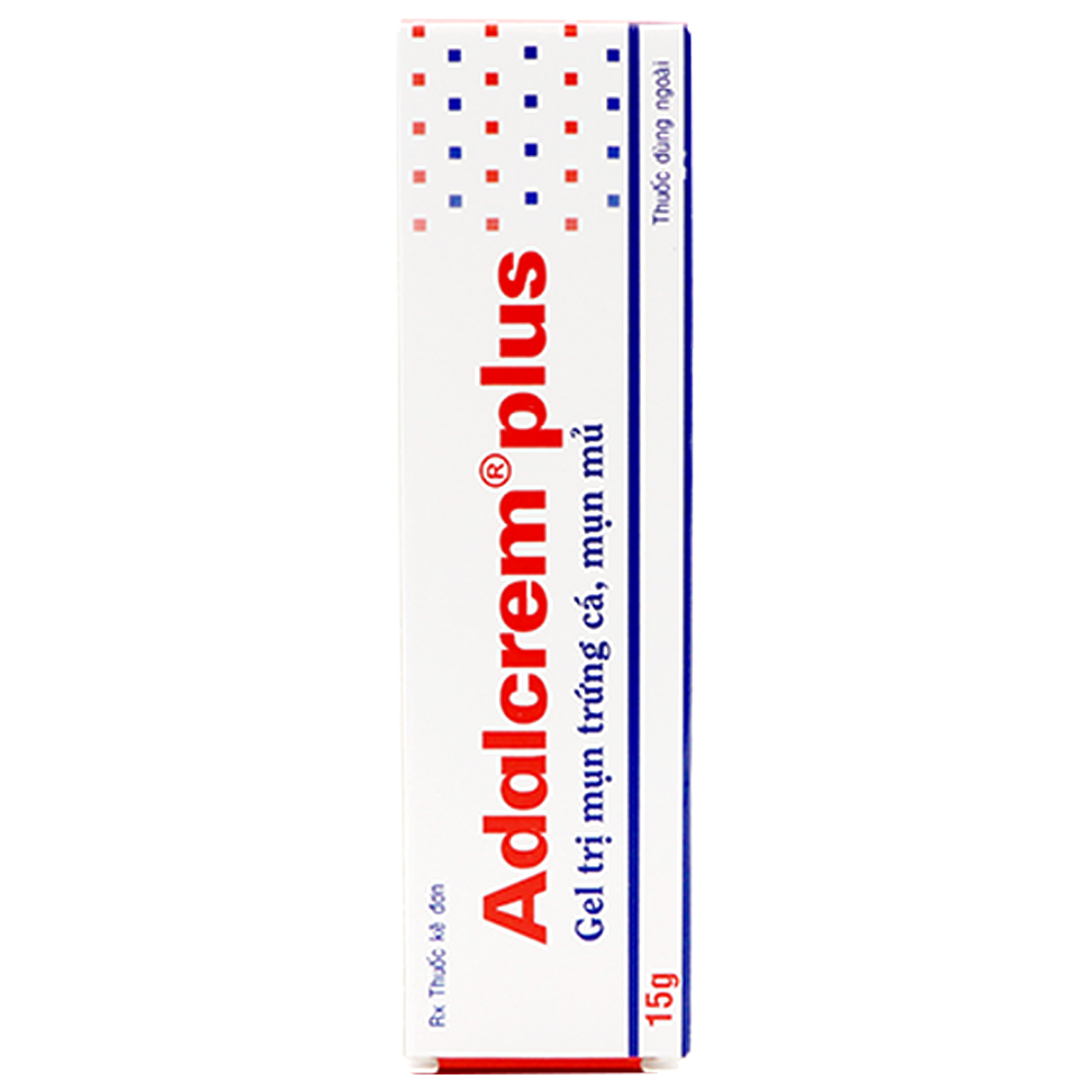 Gel trị mụn trứng cá, mụn mủ Adalcrem plus 15g Phil Inter