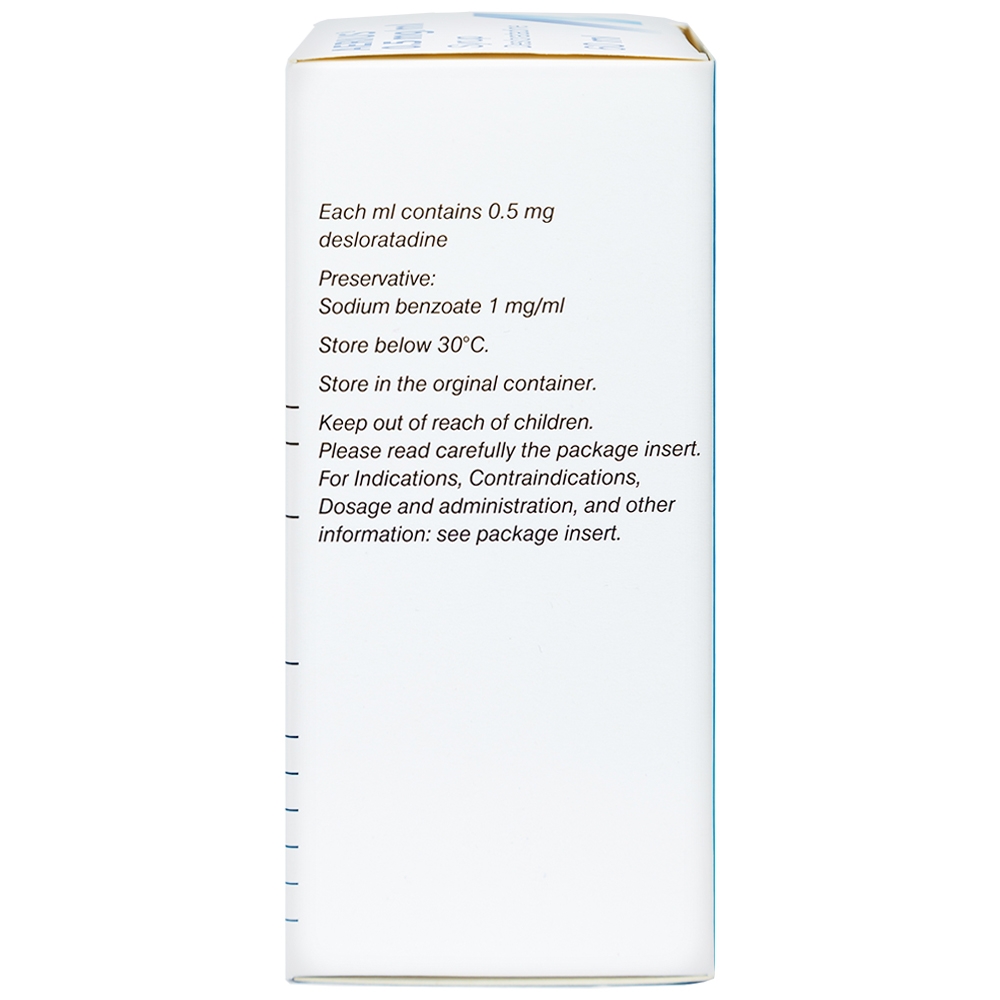 Siro Aerius MSD giảm nhanh các triệu chứng viêm mũi dị ứng, mày đay (60ml)