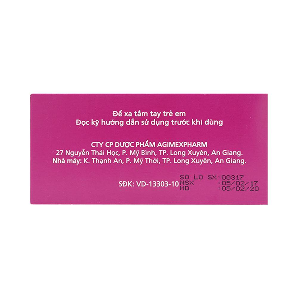 Thuốc Agicetam 400 Agimexpharm điều trị triệu chứng chóng mặt (10 vỉ x 10 viên)