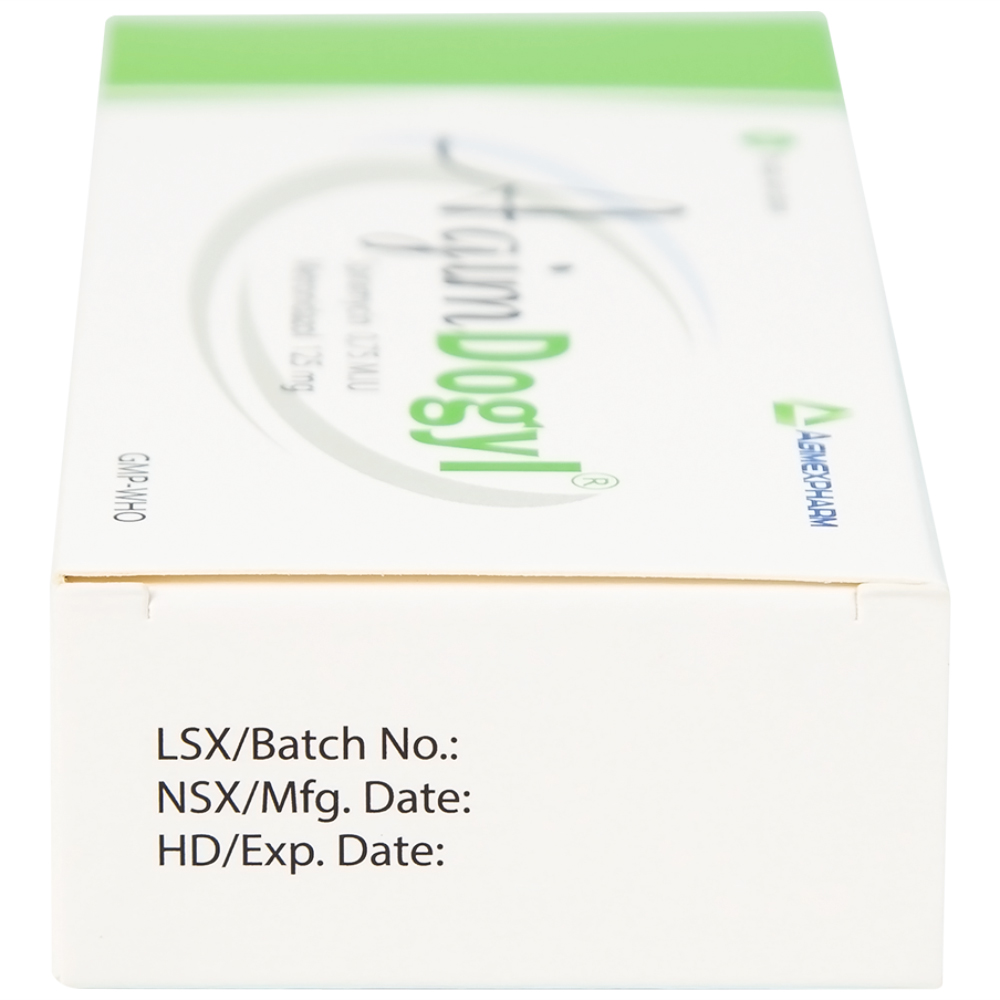 Thuốc Agimdogyl 125mg/750000IU Agimexpharm điều trị nhiễm trùng răng miệng cấp tính, mạn tính (2 vỉ x 10 viên)