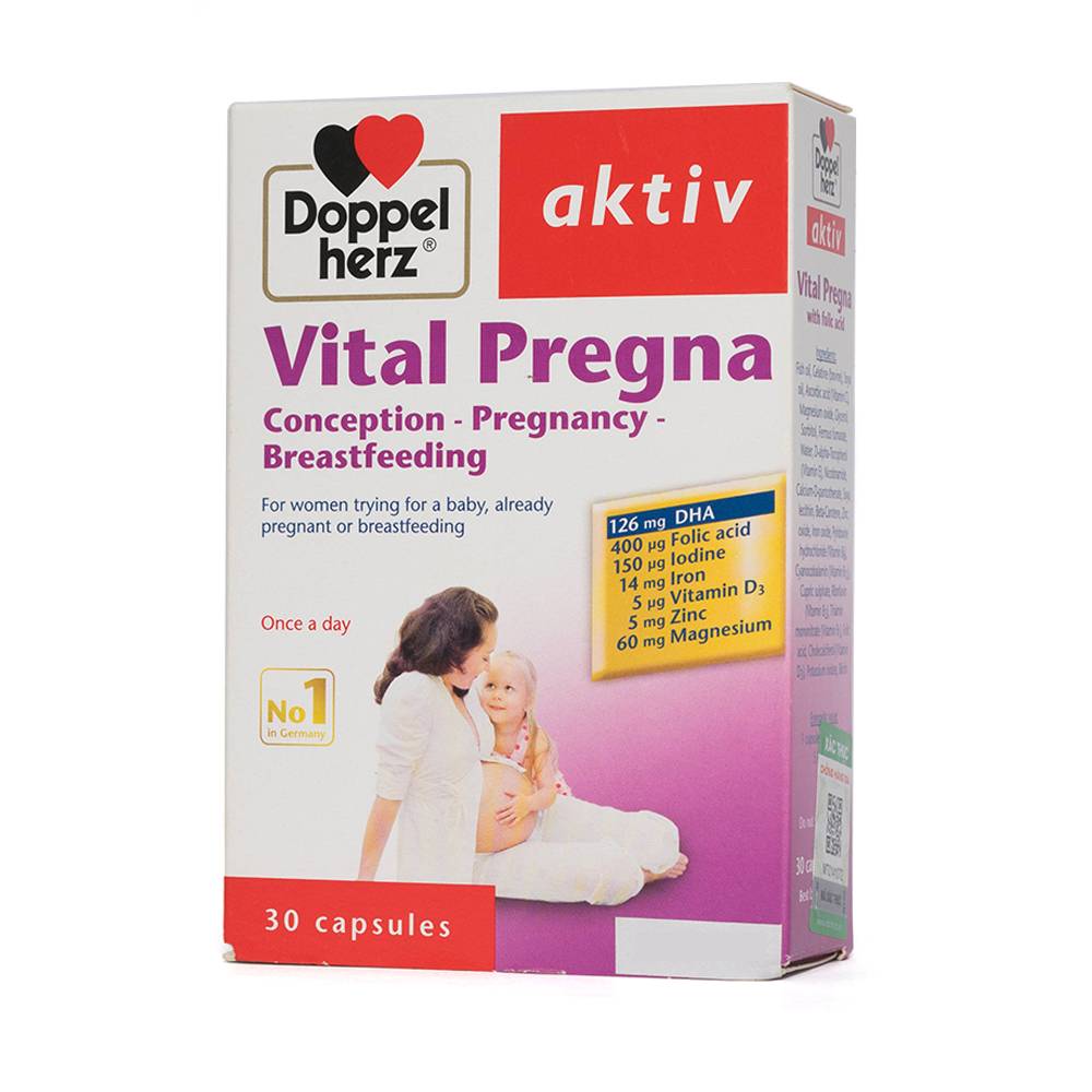 Viên tăng cường sức khỏe và thể chất Vital Pregna Doppelherz (30 viên)