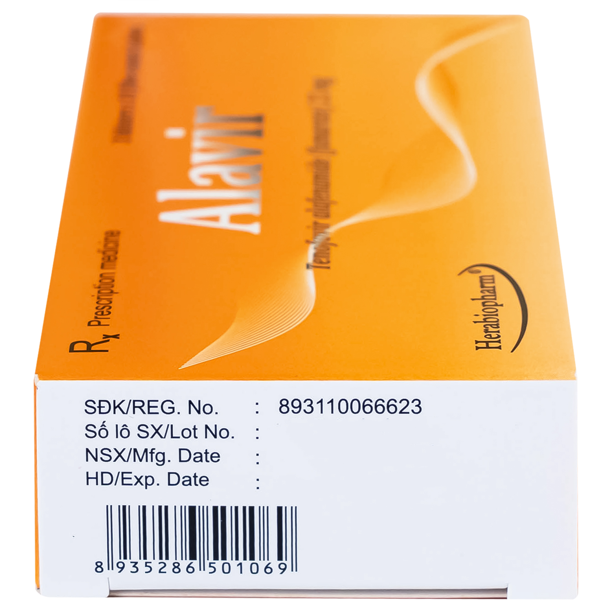 Thuốc Alavir Tenofovir alafenamide (Fumarate) 25mg Herabiopharm điều trị bệnh viêm gan B mạn tính (30 vỉ x 10 viên)
