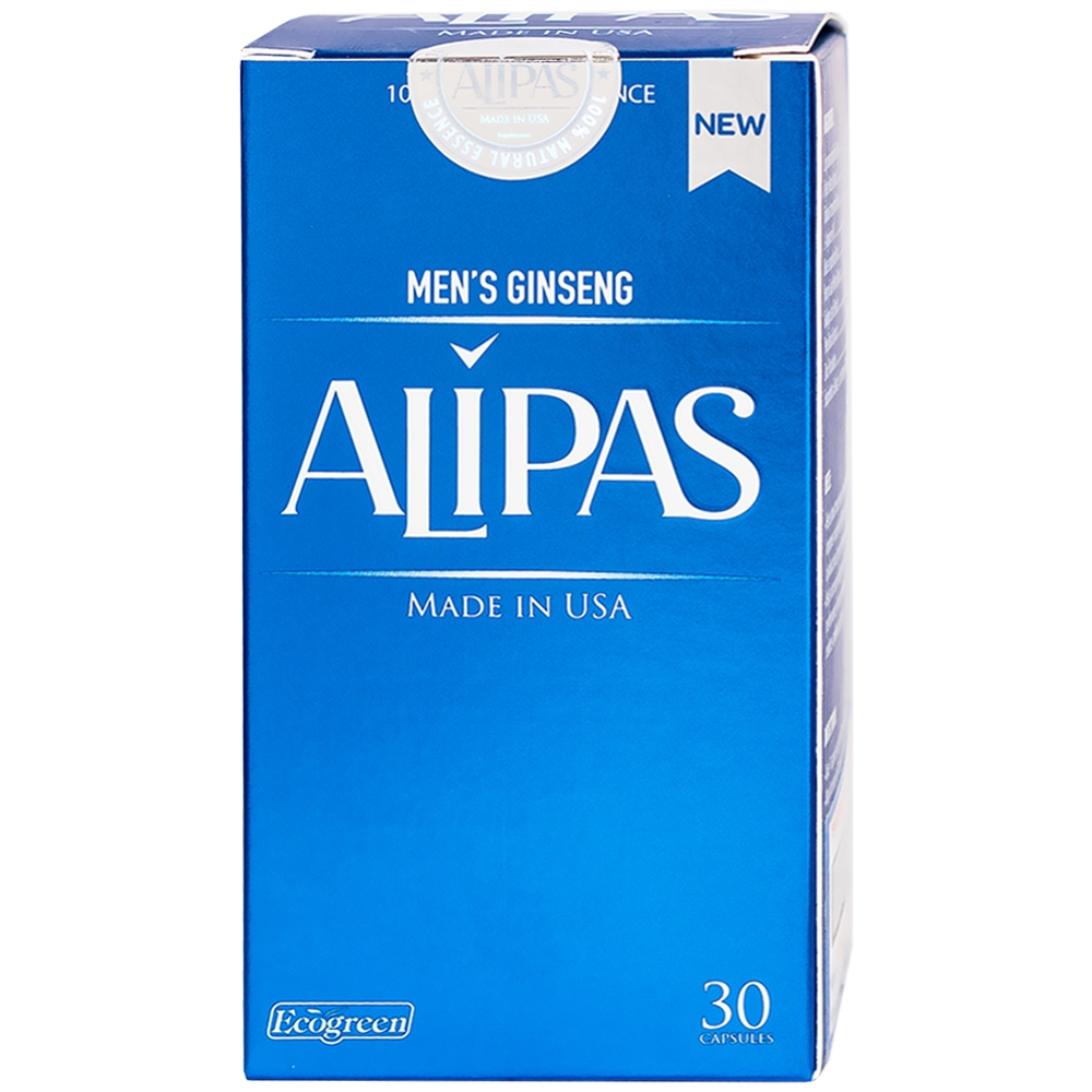 Viên uống tăng cường sinh lực phái mạnh Ecogreen Men’s Ginseng Alipas (30 viên)