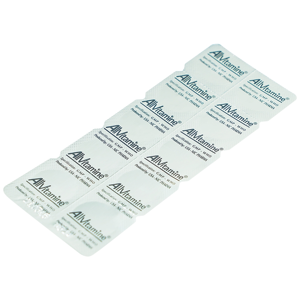 Thuốc Allvitamine bổ sung Vitamin (6 vỉ x 10 viên)