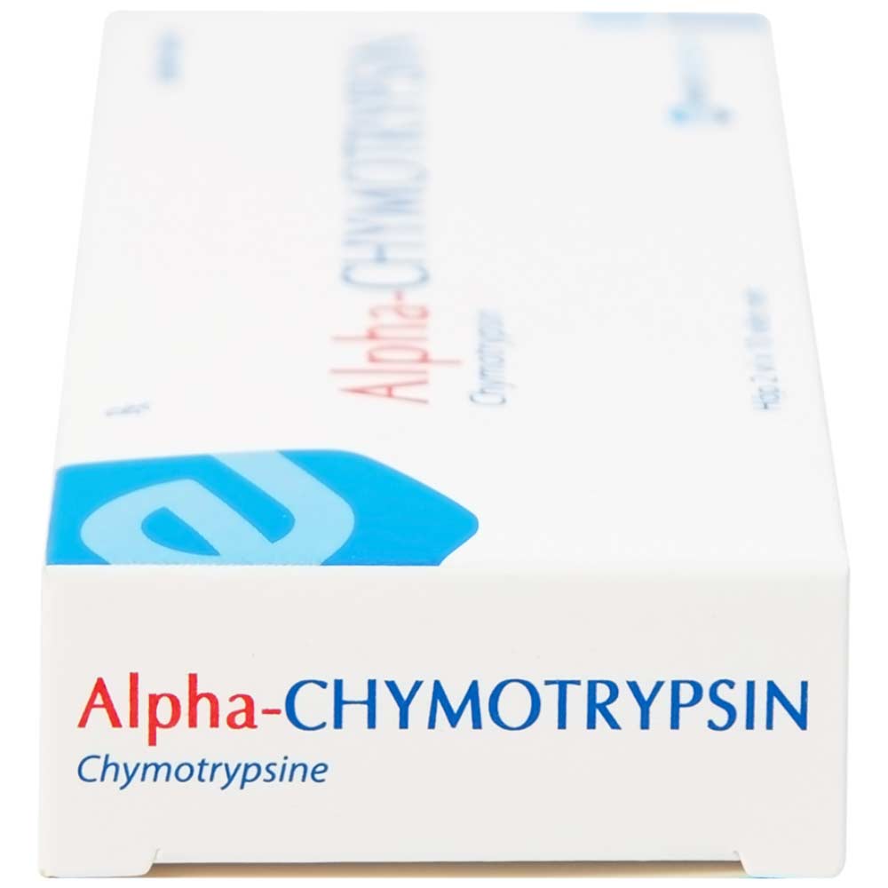 Thuốc Alpha-Chymotrypsin Euvipharm điều trị phù nề sau chấn thương, phẩu thuật, bỏng (2 vỉ x 10 viên)