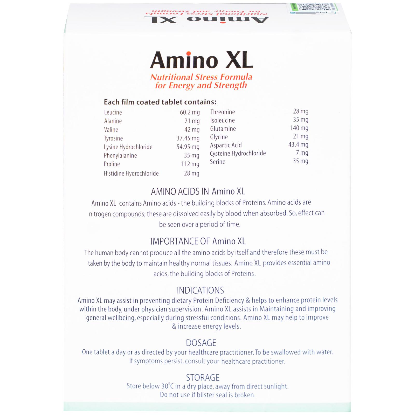 Thuốc Amino XL CMPS hỗ trợ ngăn ngừa thiếu hụt protein, duy trì và cải thiện sức khỏe (3 vỉ x 10 viên)