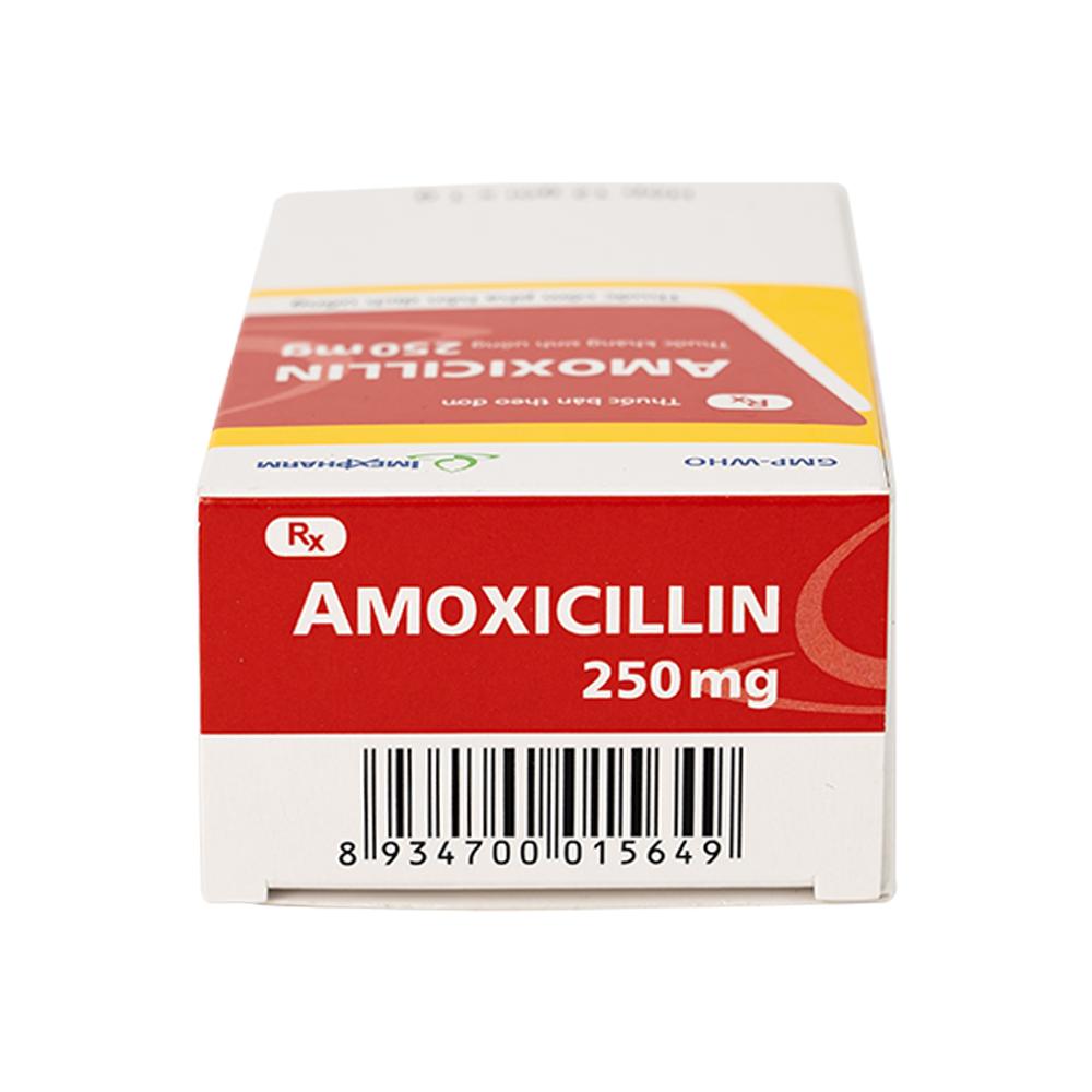 Hỗn dịch uống Amoxicillin 250mg Imexpharm điều trị nhiễm khuẩn đường hô hấp, đường mật, đường tiêu hóa (12 gói)