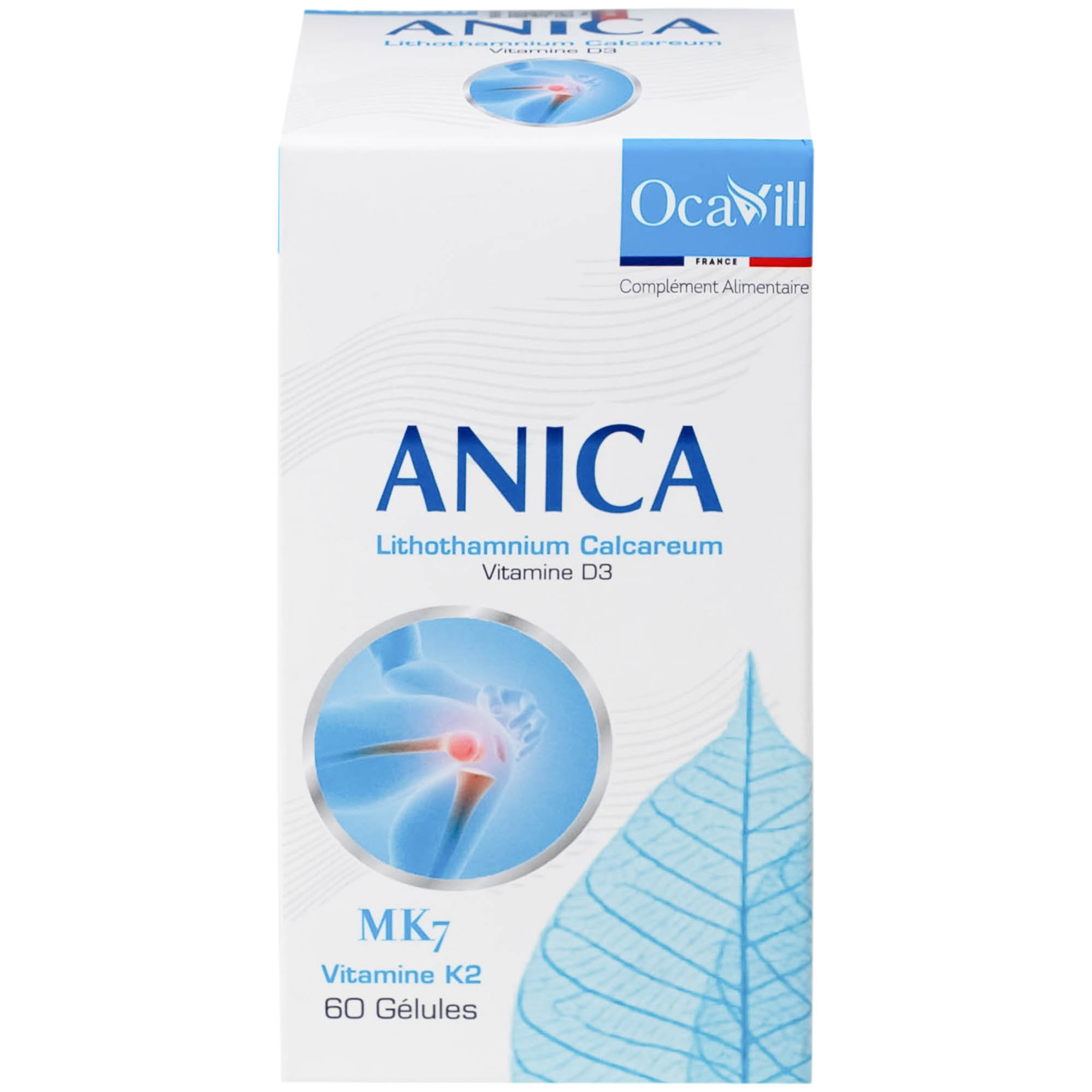 Viên uống bổ sung Canxi và Vitamin D3, K2, giúp xương răng chắc khỏe Anica Ocavill (60 viên)