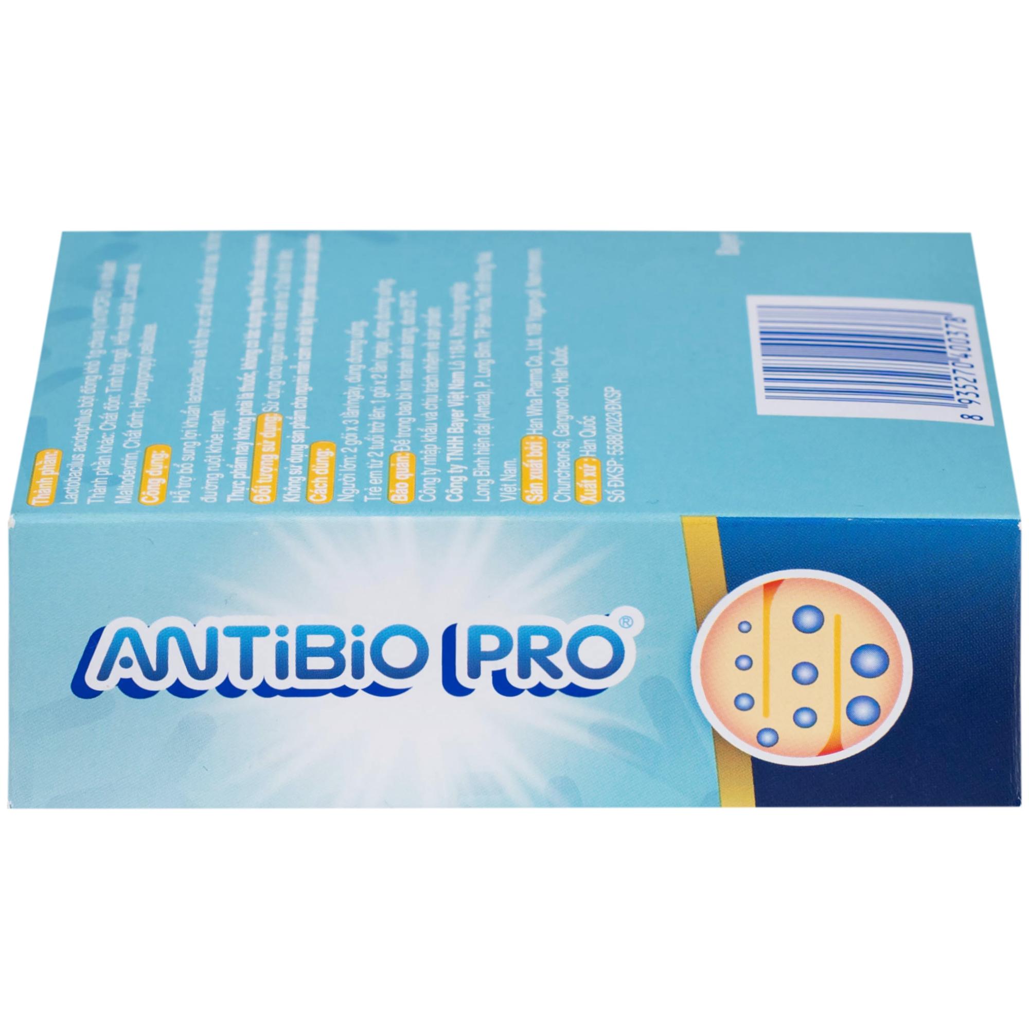 Thực phẩm bảo vệ sức khỏe Antibio Pro hỗ trợ bổ sung lợi khuẩn lactobacillus (20 gói x 1g)
