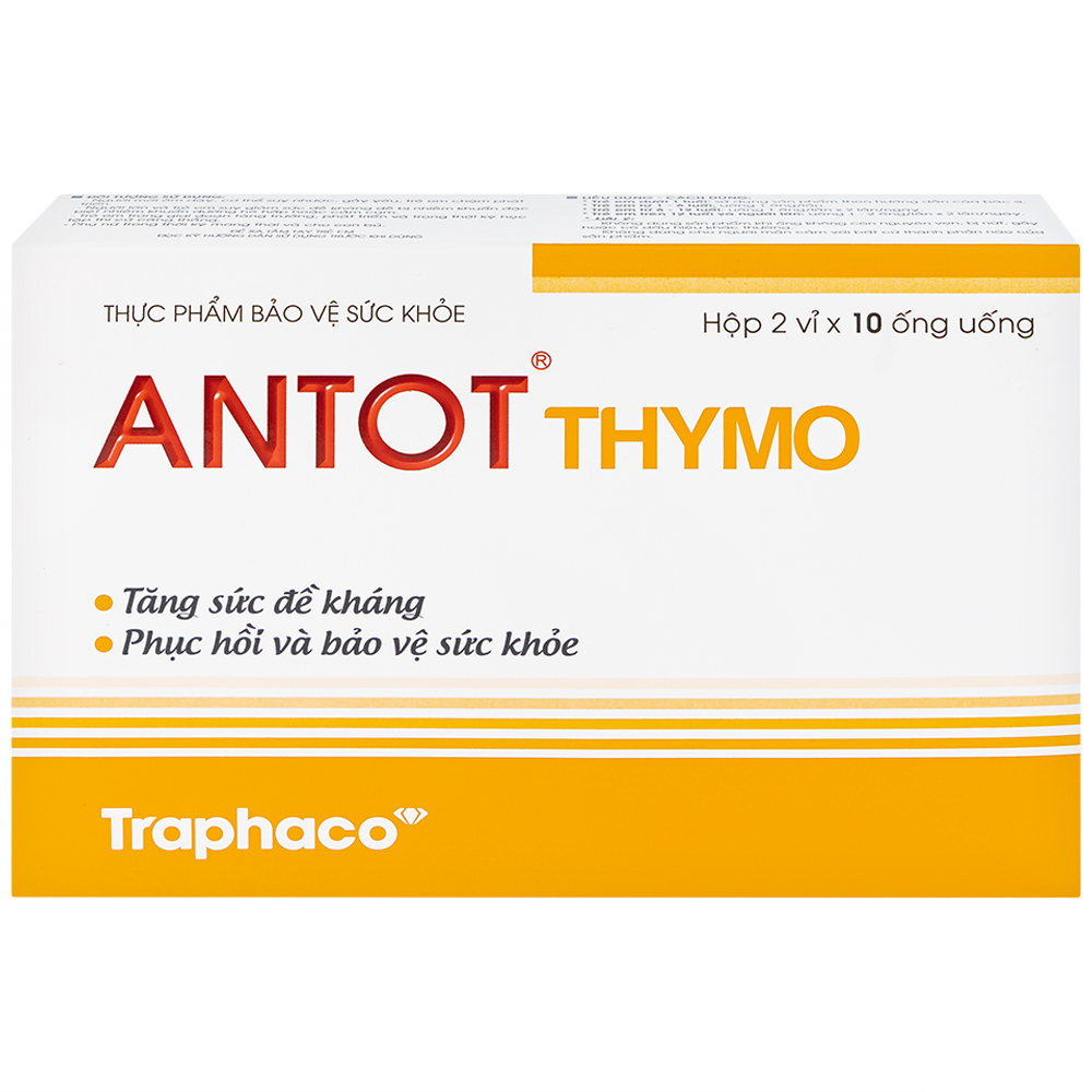 Dung dịch giúp ăn ngon miệng Antot Thymo Traphaco (2 vỉ x 10 ống)