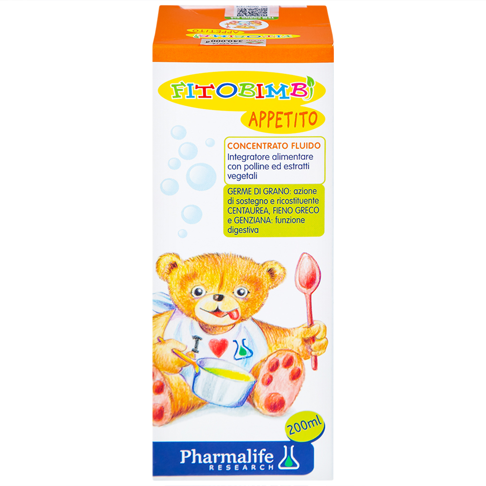 Siro hỗ trợ giúp trẻ ăn ngon Fitobimbi Appetito (200ml)