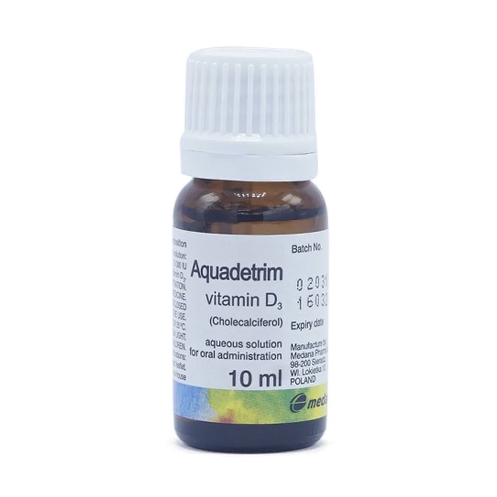 Dung dịch uống Aquadetrim Vitamin D3 Medana phòng ngừa còi xương, loãng xương (10ml)