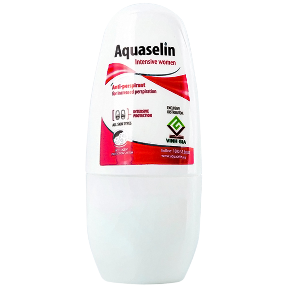 Lăn khử mùi giảm tiết mồ hôi cho nữ Aquaselin Intensive Women 50ml