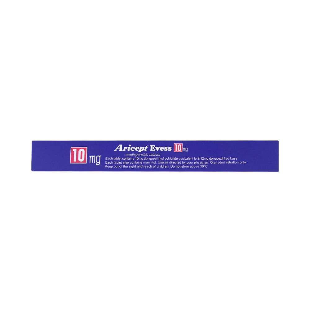 Thuốc Aricept Evess 10mg Eisai điều trị triệu chứng bệnh alzheimer (2 vỉ x 14 viên)
