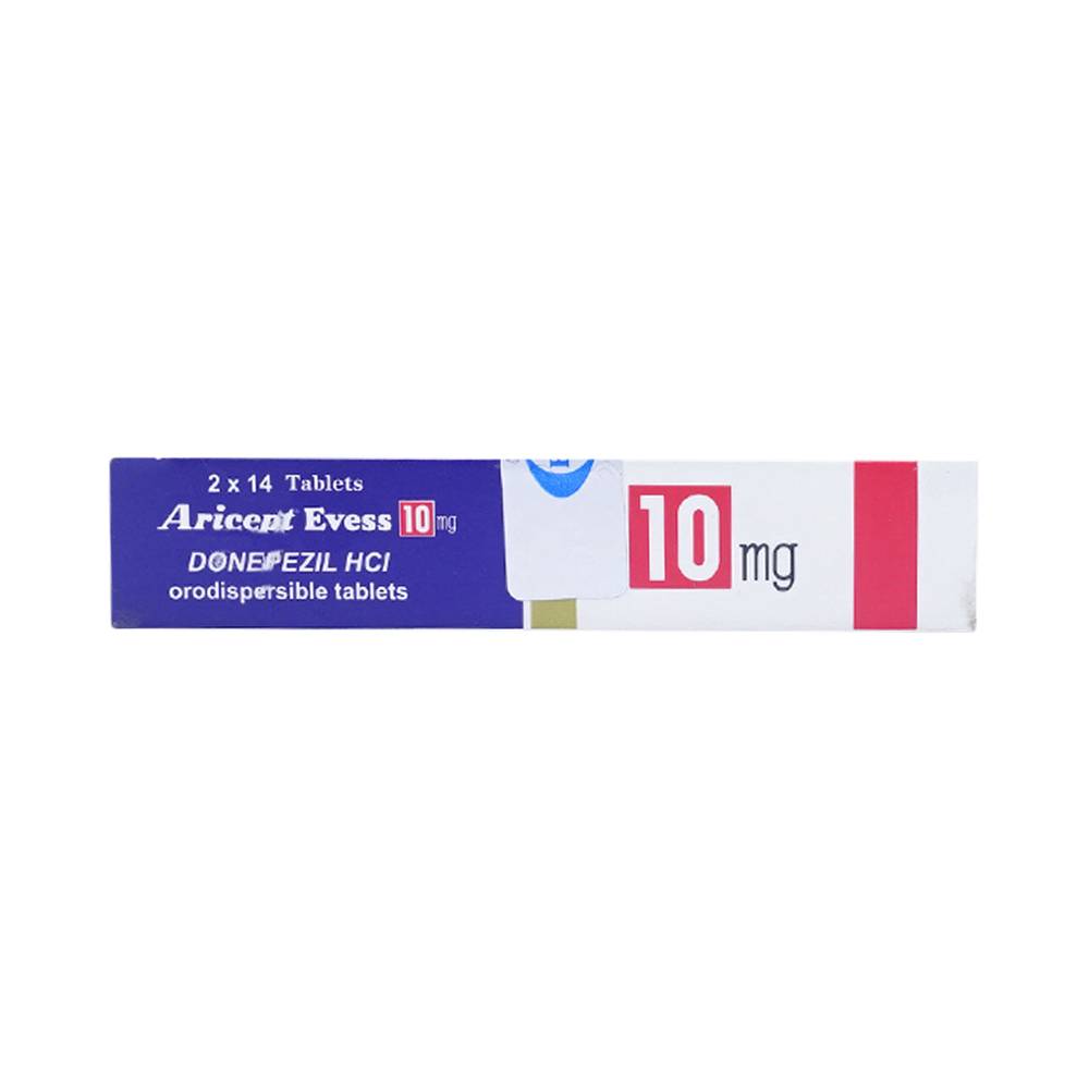 Thuốc Aricept Evess 10mg Eisai điều trị triệu chứng bệnh alzheimer (2 vỉ x 14 viên)
