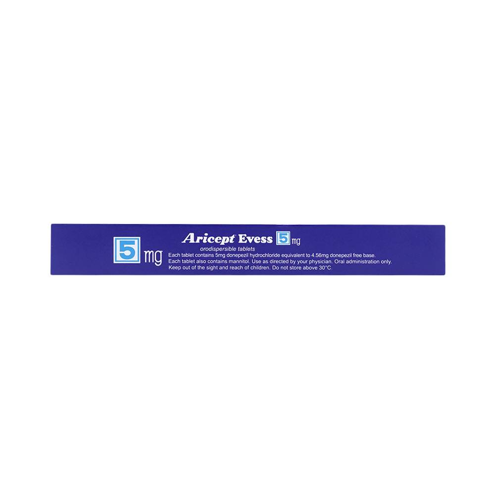 Thuốc Aricept Evess 5mg Eisai điều trị triệu chứng bệnh alzheimer (2 vỉ x 14 viên)