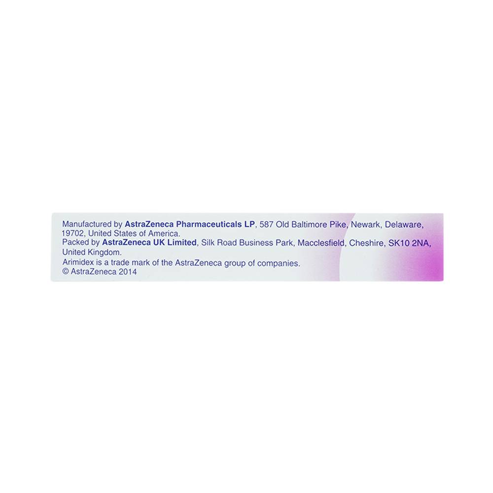 Thuốc Arimidex 1mg AstraZeneca điều trị ung thư vú tiến triển (2 vỉ x 14 viên)