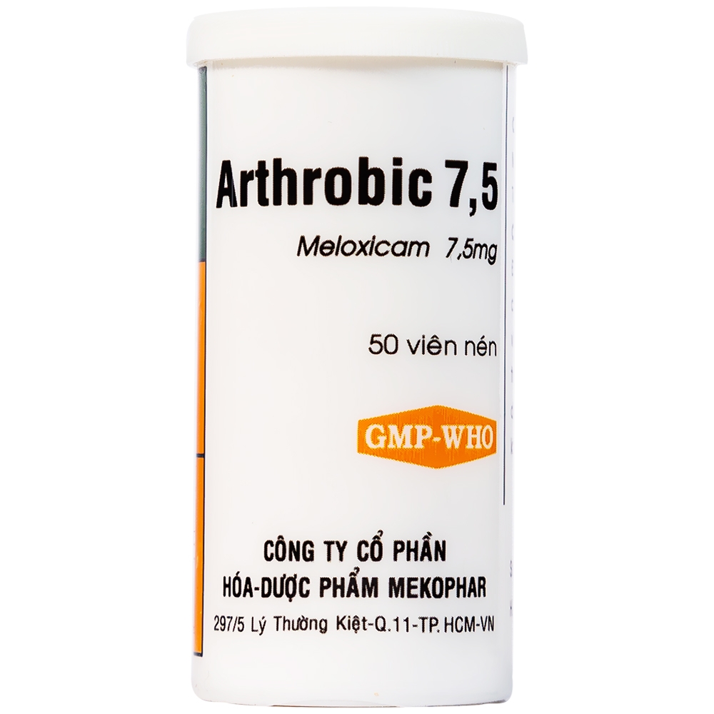 Thuốc Arthrobic 7.5 Mekophar điều trị viêm đau xương khớp, viêm khớp dạng thấp (50 viên)