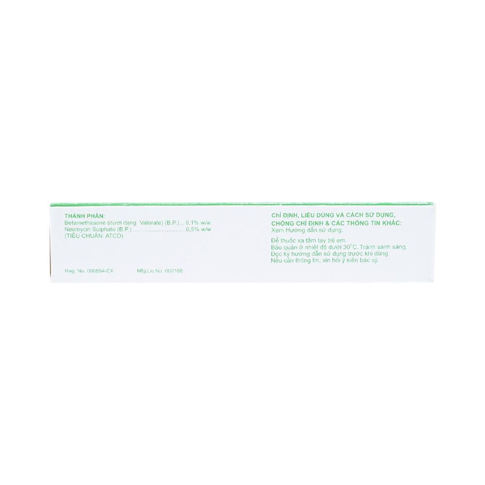 Thuốc mỡ Atcobeta-N 0,1% Atco điều trị viêm da, chàm dị ứng (15g)