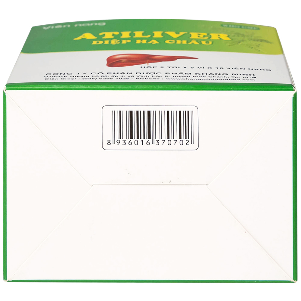 Thuốc Atiliver Diệp Hạ Châu Khang Minh hỗ trợ điều trị viêm gan, tăng men gan (10 vỉ x 10 viên)