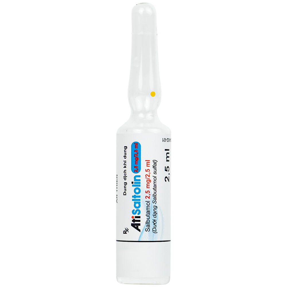 Dung dịch khí dung AtiSaltolin 2,5mg/2,5ml An Thiên điều trị chứng co thắt phế quản (5 ống)