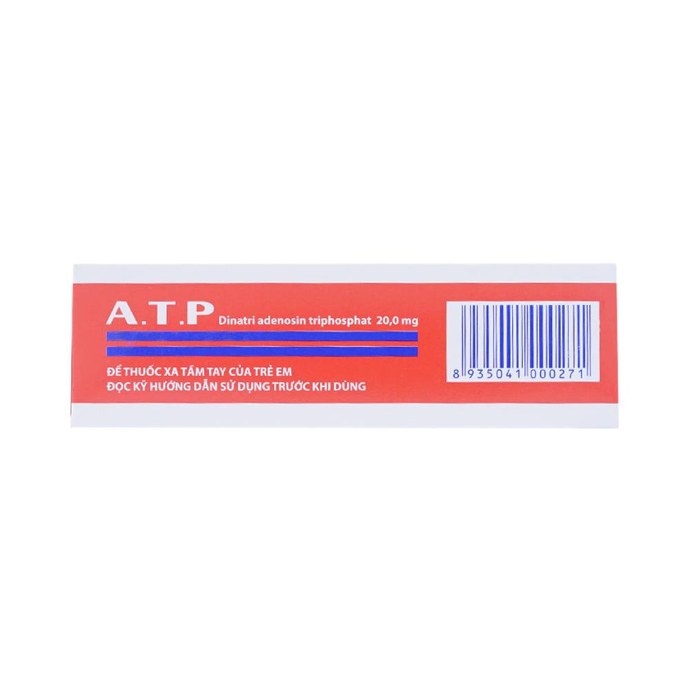 Thuốc  A.T.P 20mg Mediplantex điều trị suy tim, hoạt động cơ kém, bệnh lý dạ dày (10 vỉ x 10 viên)