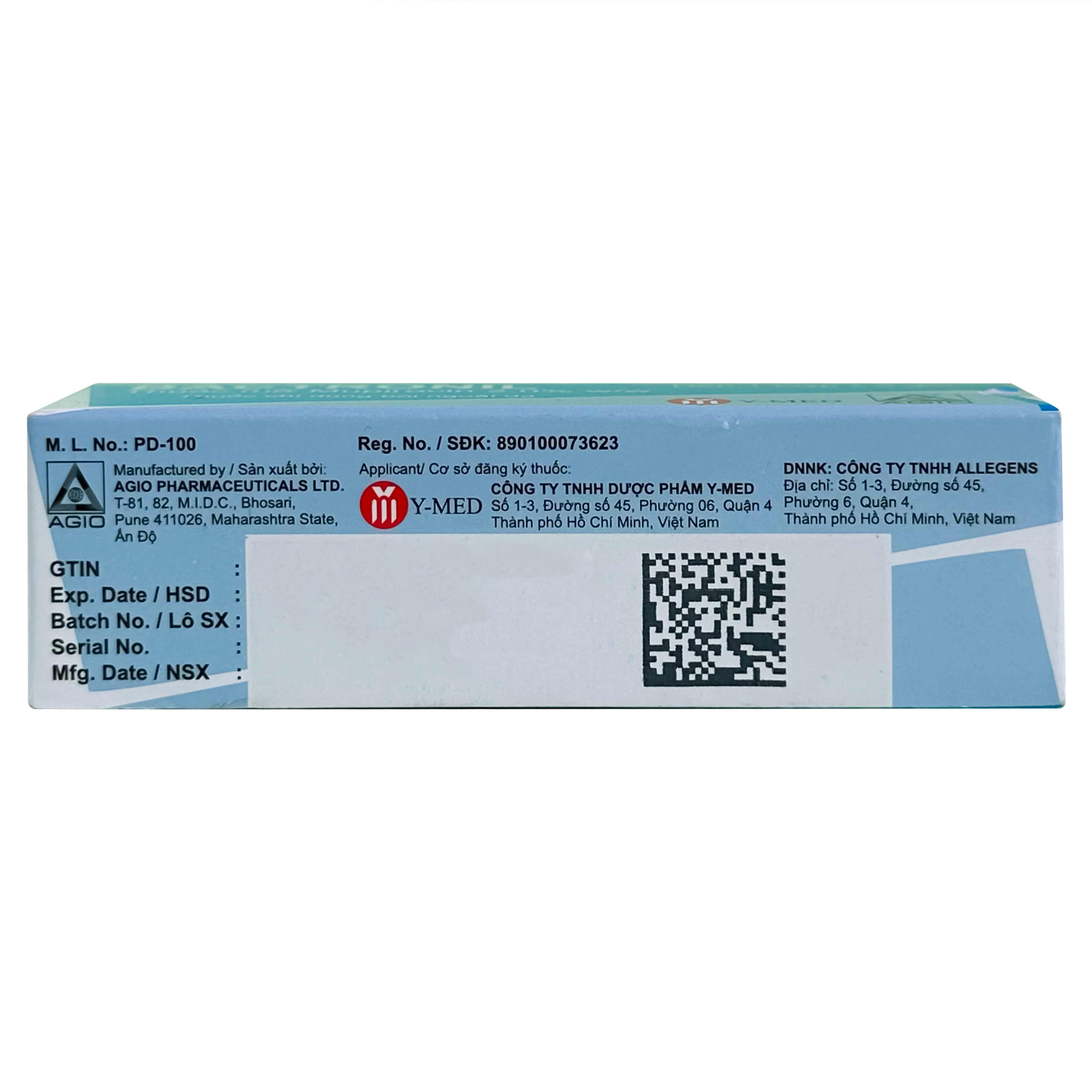 Thuốc mỡ Bactronil 2% Agio điều trị các nhiễm khuẩn da (5g)
