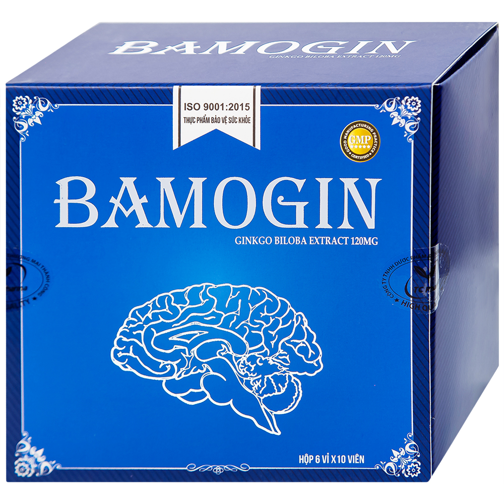 Viên uống tăng cường tuần hoàn não, cải thiện trí nhớ Bamogin Thành Công (6 vỉ x 10 viên)