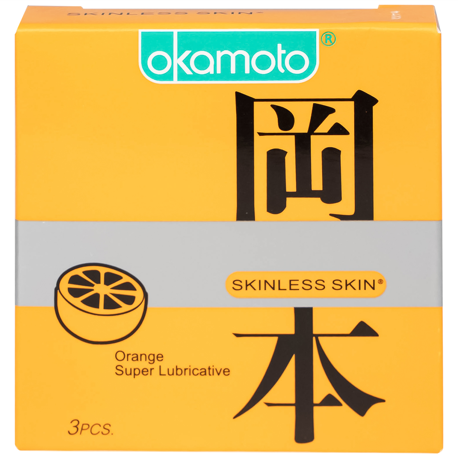 Bao Cao Su Okamoto Skinless Skin Orange siêu bôi trơn hương cam (3 cái)
