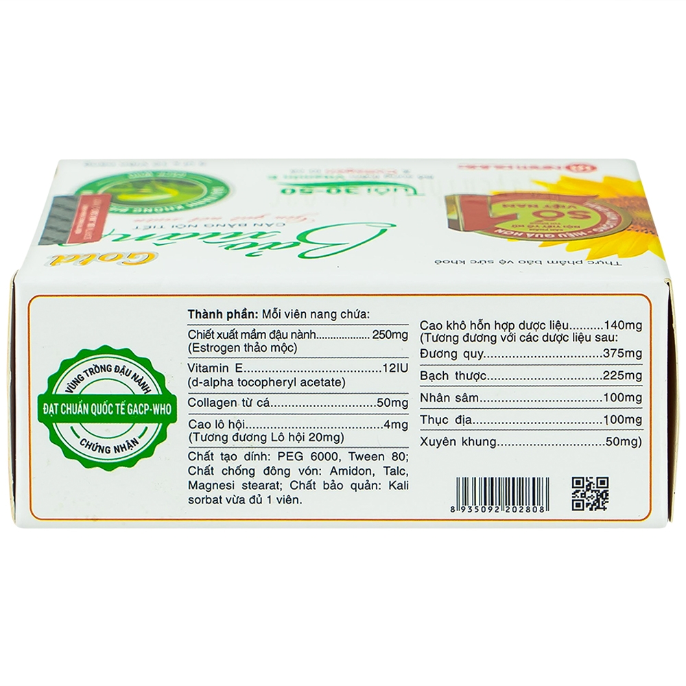 Viên hỗ trợ cân bằng nội tiết tố nữ Bảo Xuân Gold Nam Dược (3 vỉ x 10 viên)