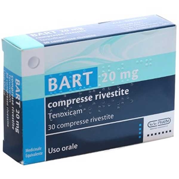 Thuốc Bart 20mg SoSepharm điều trị viêm khớp dạng thấp, viêm xương khớp (3 vỉ x 10 viên)