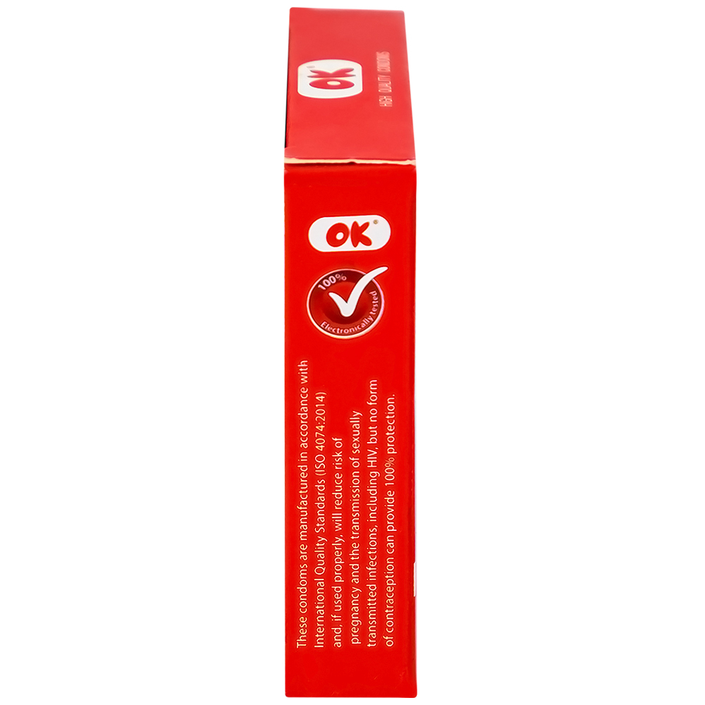 Bao cao su OK Original không mùi, kích thước phù hợp giúp phòng tránh thai (3 cái)