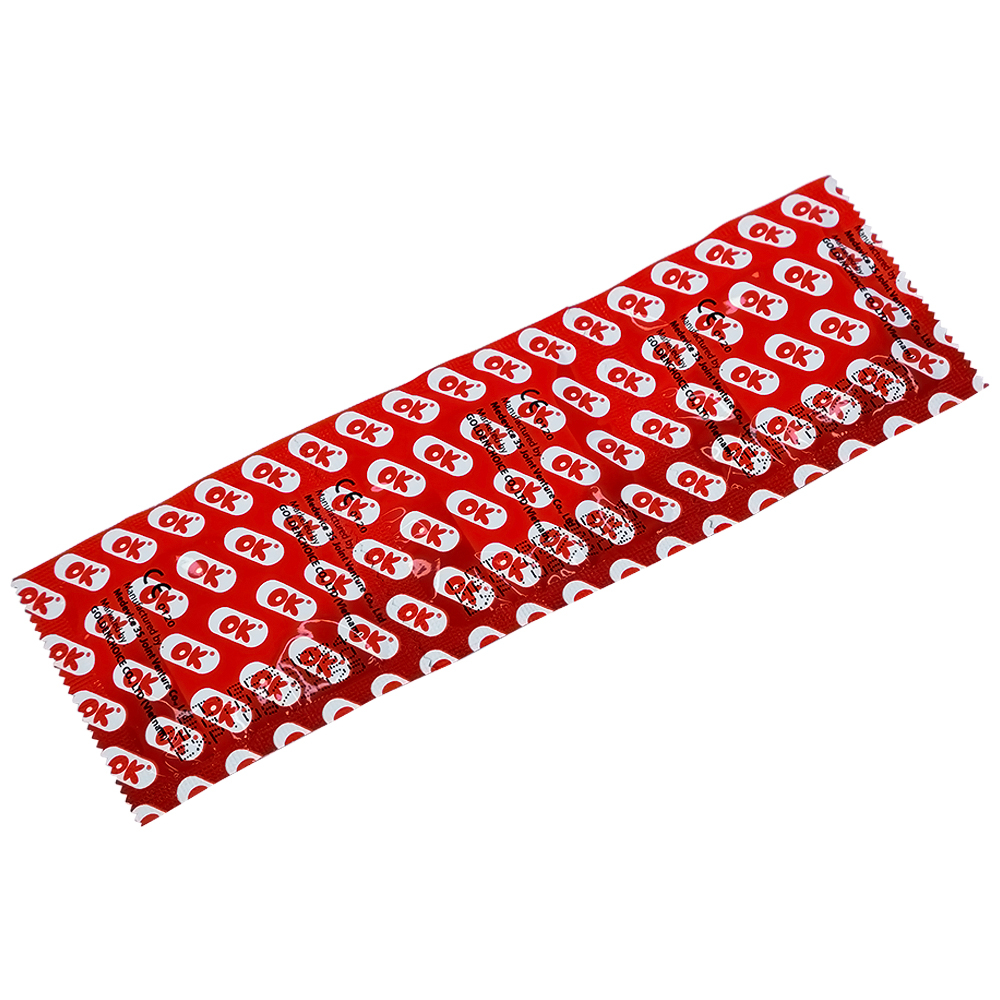 Bao cao su OK Original không mùi, kích thước phù hợp giúp phòng tránh thai (3 cái)