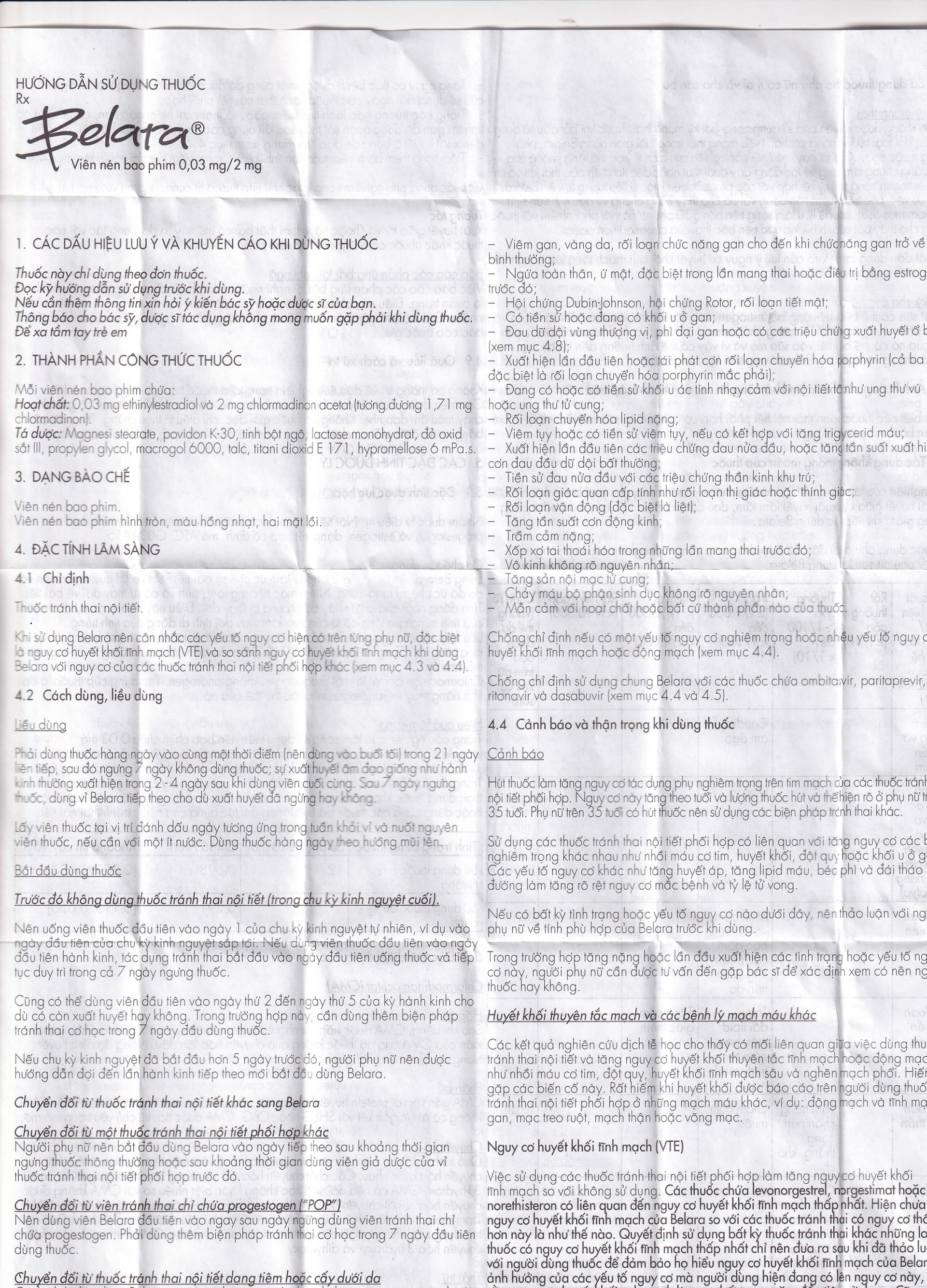 Thuốc tránh thai hằng ngày Belara Gedeon (1 vỉ x 21 viên)