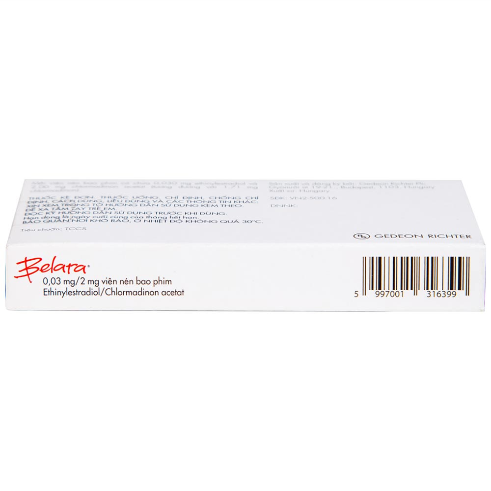 Thuốc tránh thai hằng ngày Belara Gedeon (1 vỉ x 21 viên)