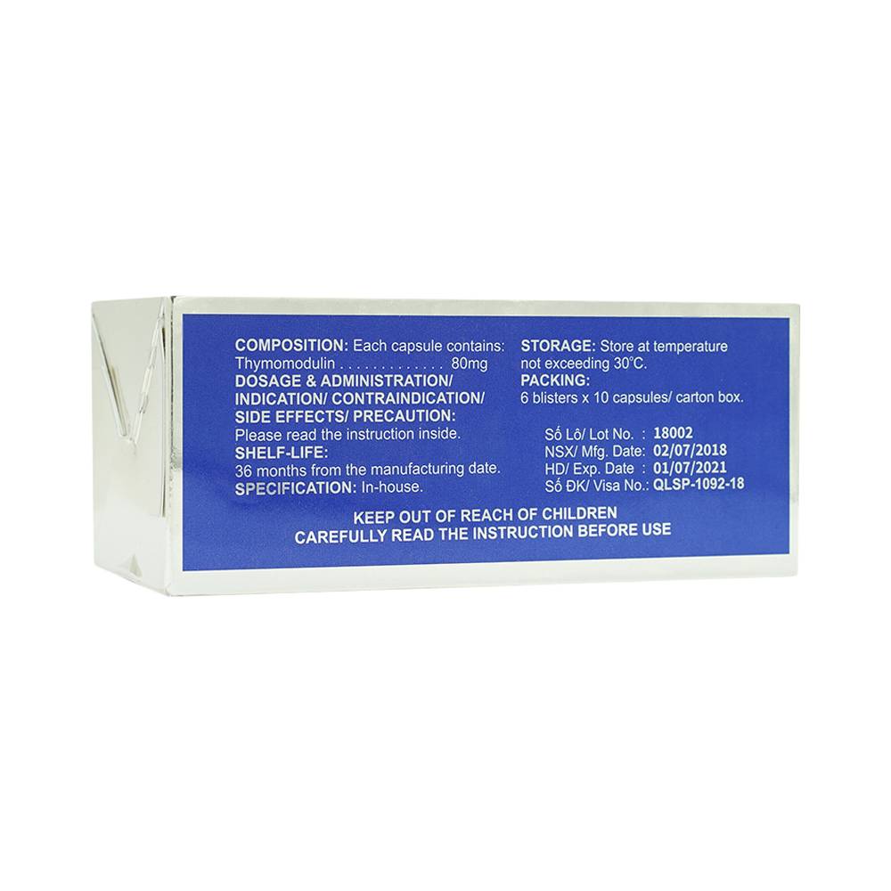 Thuốc Bentarcin 80mg Kolmar chống ung thư, hỗ trợ điều trị tác động vào hệ miễn dịch (6 vỉ x 10 viên)