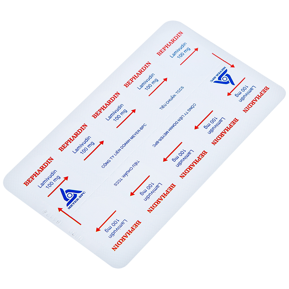 Thuốc Bephardine 100mg điều trị viêm gan siêu vi B mạn tính (3 vỉ x 10 viên)