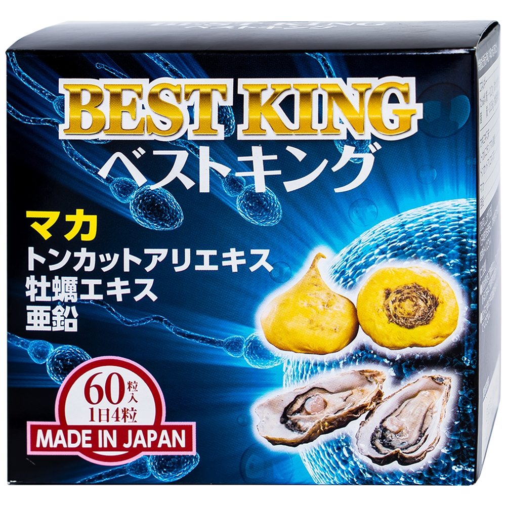 Viên uống hỗ trợ tăng cường sinh lý và tăng khả năng sinh sản ở nam giới Best King Jpanwell (60 viên)
