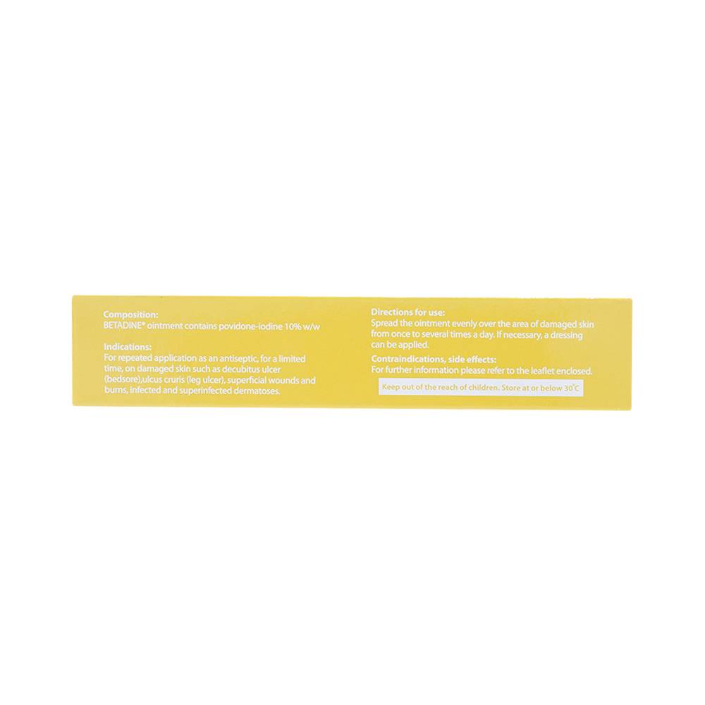 Thuốc mỡ Betadine Ointment hỗ trợ sát khuẩn vết loét, vết thương (40g)