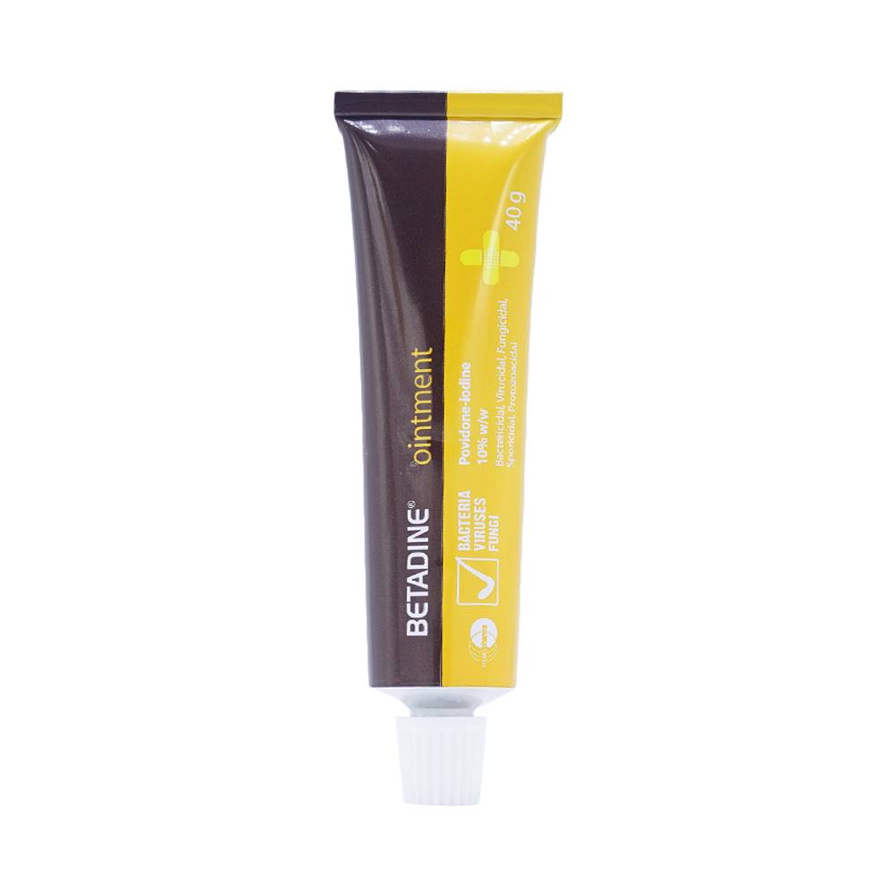 Thuốc mỡ Betadine Ointment hỗ trợ sát khuẩn vết loét, vết thương (40g)