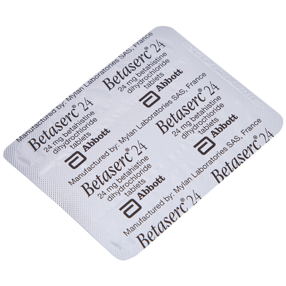 Thuốc Betaserc 24mg Abbott điều trị hội chứng Meniere (5 vỉ x 10 viên)