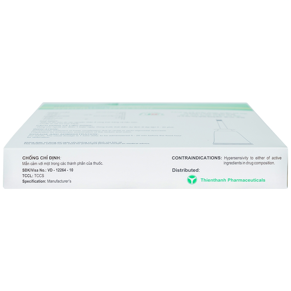 Gel dùng đường trực tràng Bibonlax Adults Hanoi Pharma điều trị táo bón (10 ống x 8g)
