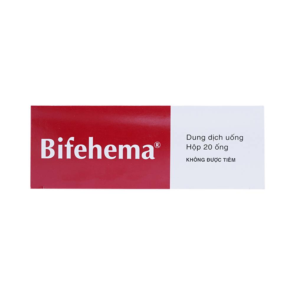 Dung dịch Bifehema Bidiphar điều trị thiếu máu do thiếu sắt (20 ống x 10ml)