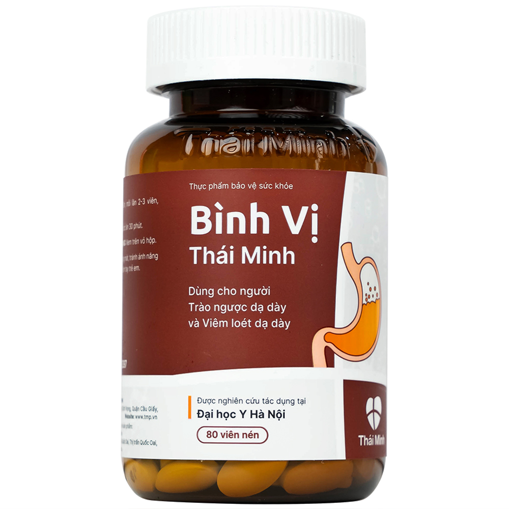 Viên uống giảm acid dịch vị Bình Vị Thái Minh (80 viên)