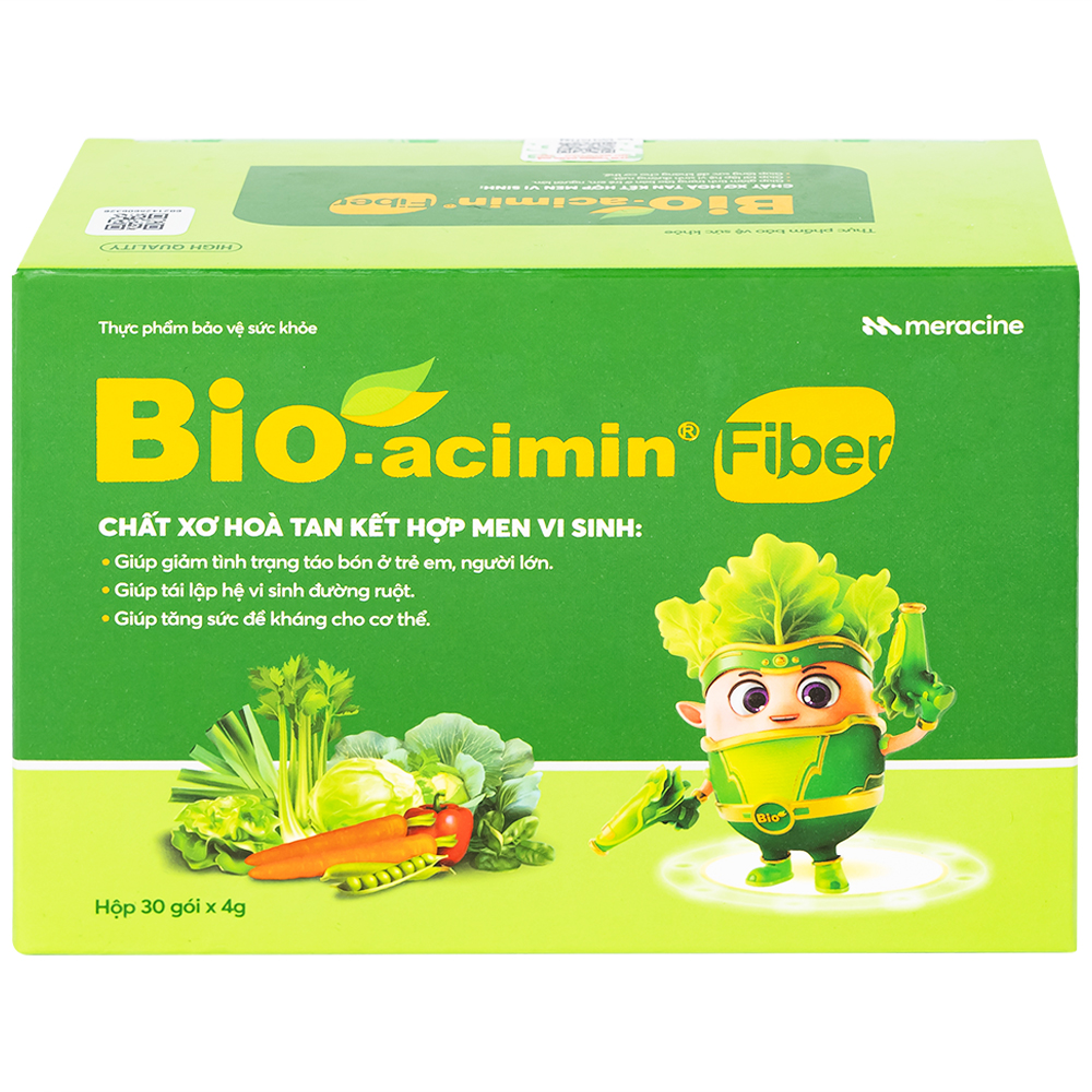 Cốm giúp làm giảm táo bón Bio-acimin Fiber Meracine (30 gói)