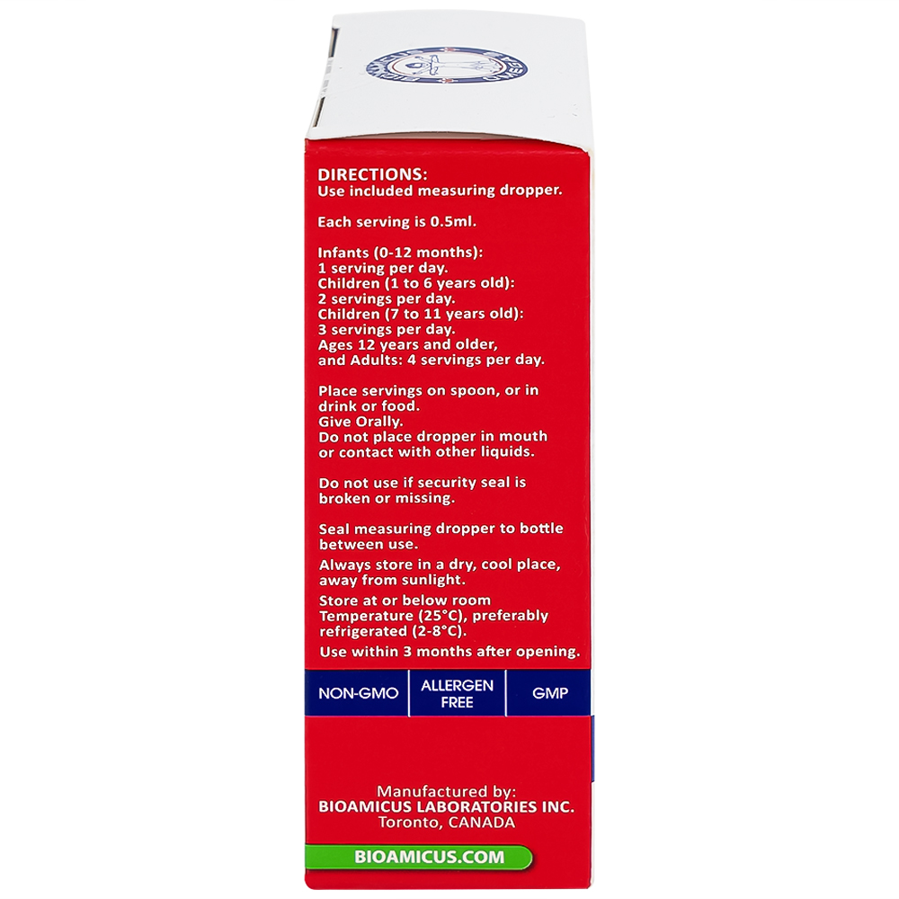 Dung dịch uống hỗ trợ bổ não Bioamicus Omega-3 (30ml)