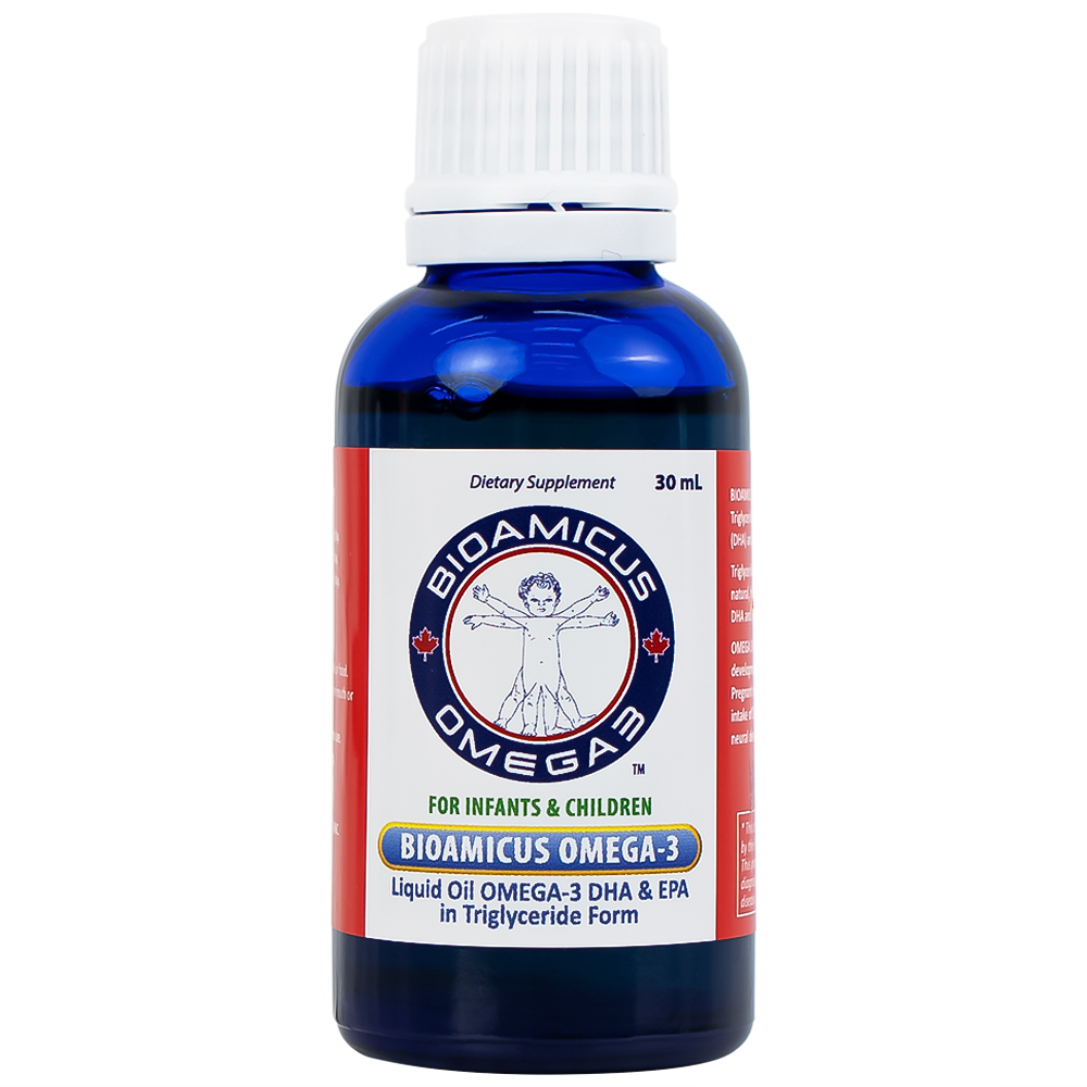 Dung dịch uống hỗ trợ bổ não Bioamicus Omega-3 (30ml)
